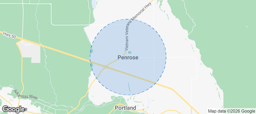 Penrose Airbnb map
